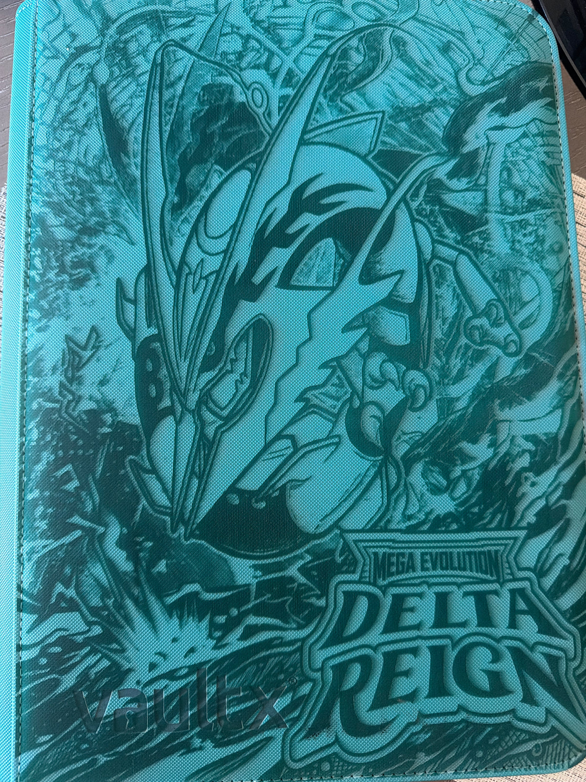 9 Pocket Teal VaultX Binder featuring Mega Rayquaza