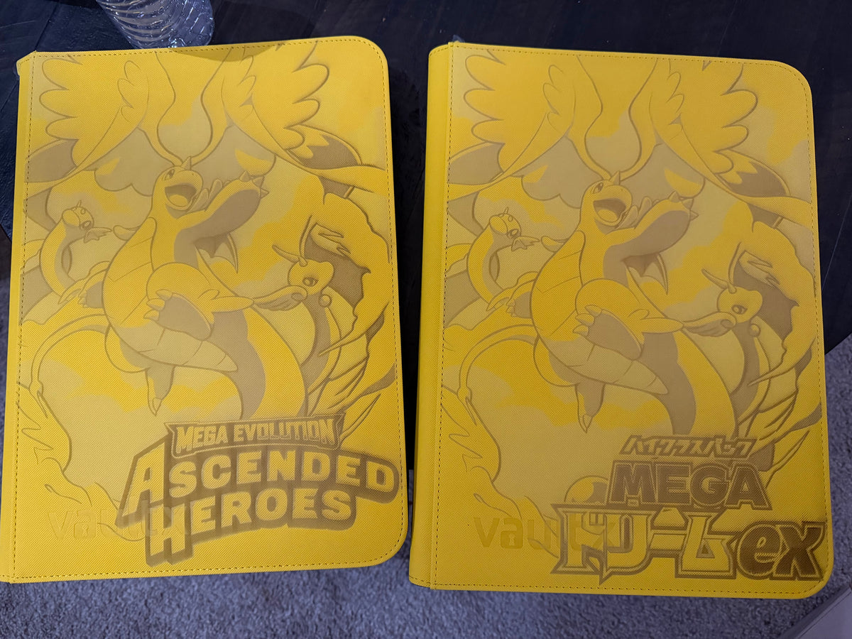 9 Pocket Yellow VaultX Binder Custom Engraved
