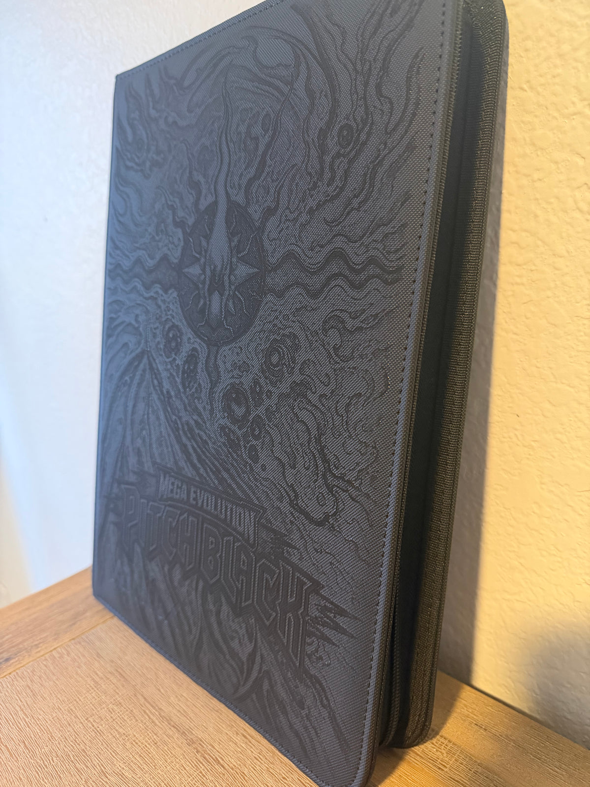 9 Pocket Black VaultX Binder featuring Mega Darkrai (Pitch Black Master Set)