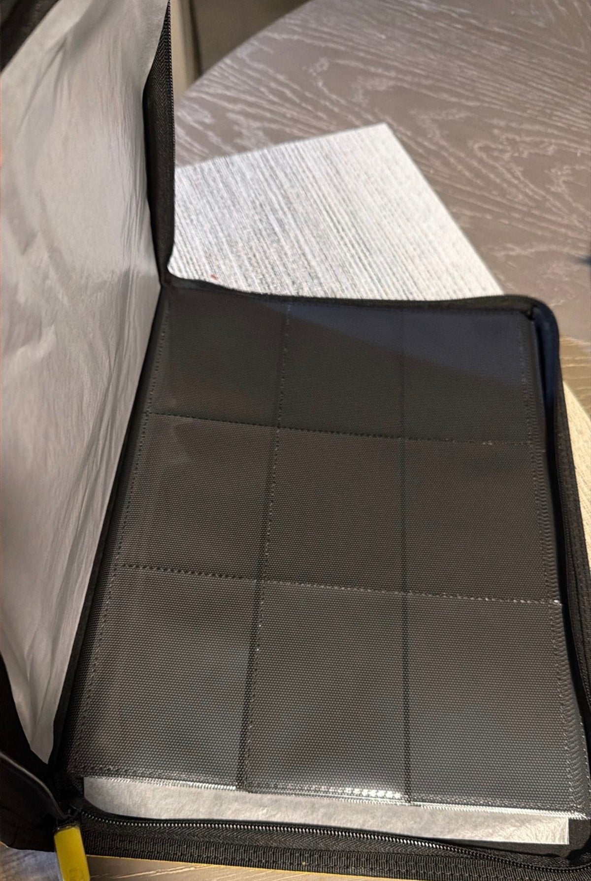 9 Pocket Yellow VaultX Binder Custom Engraved